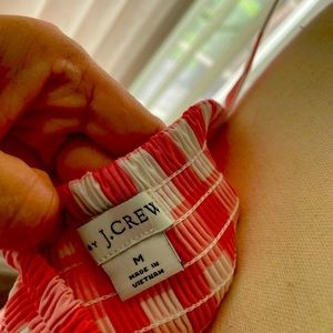 J.Crew midi gingham summer dress.